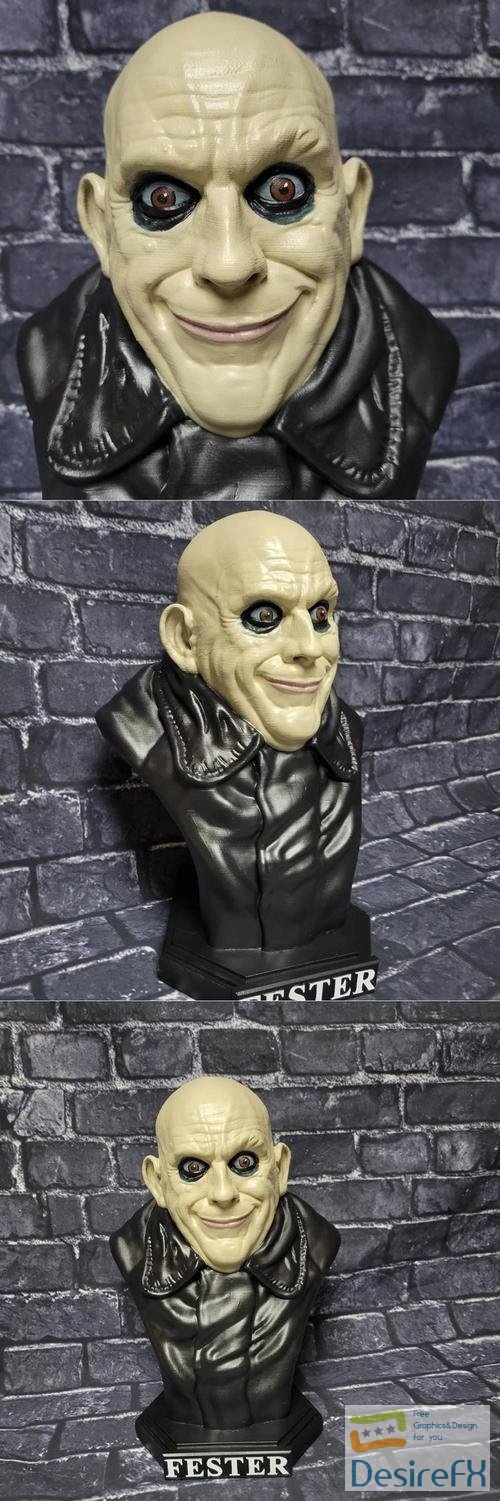 Fester Addams Bust – 3D Print