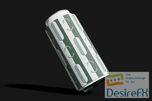 Floating Can with Cooler Mockup PSD