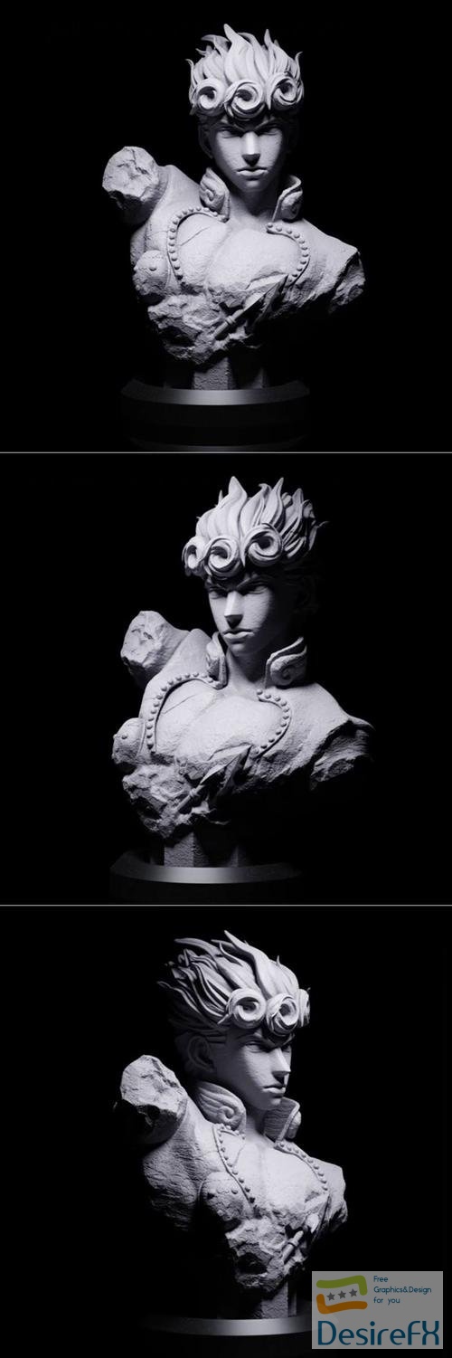 Giorno Bust – 3D Print
