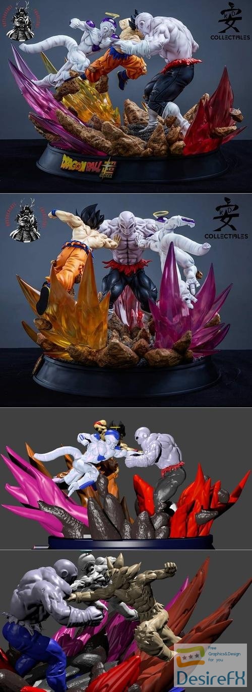 Goku & Freezer VS Jiren – 3D Print