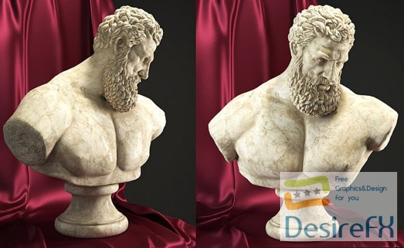 Hercules Bust 3D