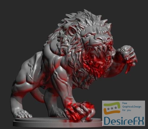 KD Mufasa, Lvl2 Lion – 3D Print