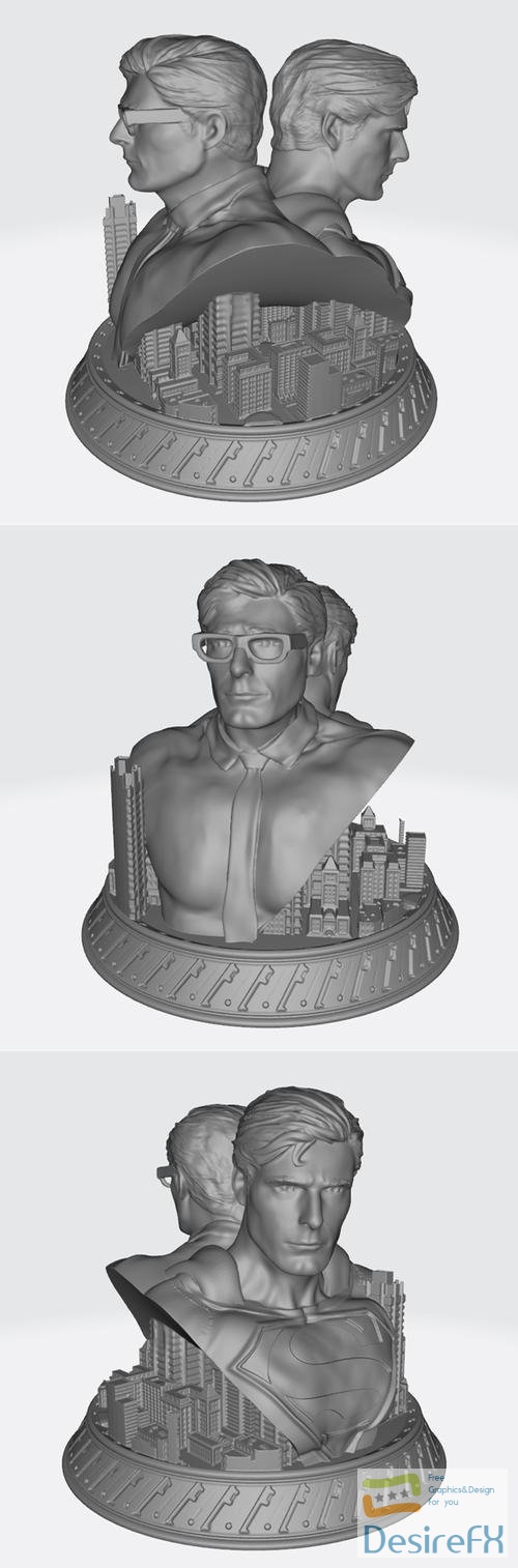 Kent Supes Bust – 3D Print