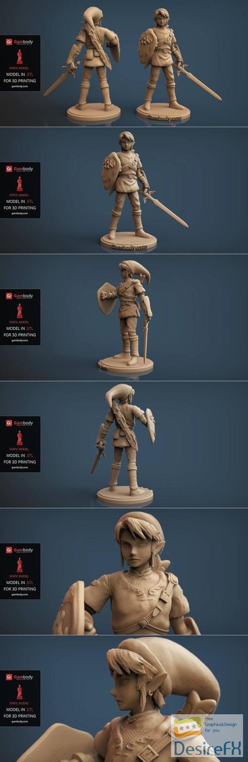 Link Game Figurine – 3D Print