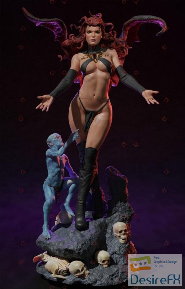 Madelyne Pryor The Goblin Queen 3D Print