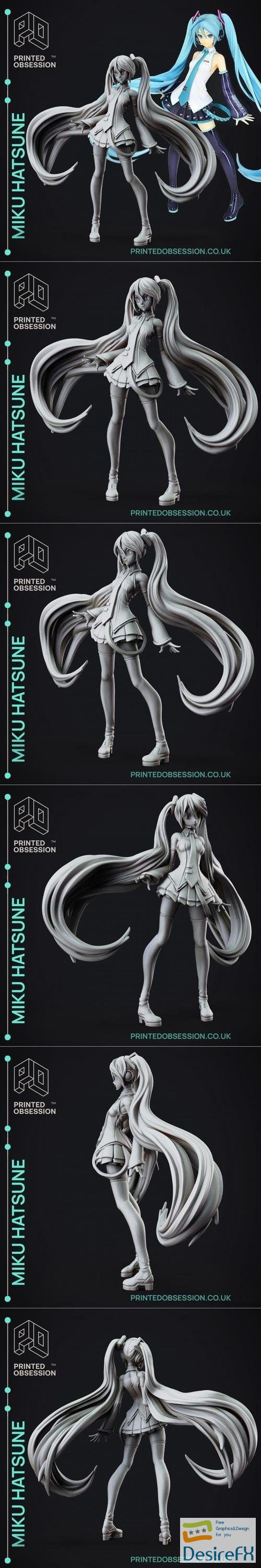 Miku Hatsune Volcaloid – 3D Print