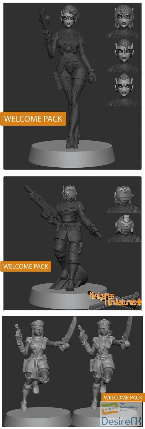 Minigames Miniatures - Welcome Pack April 2022 – 3D Print