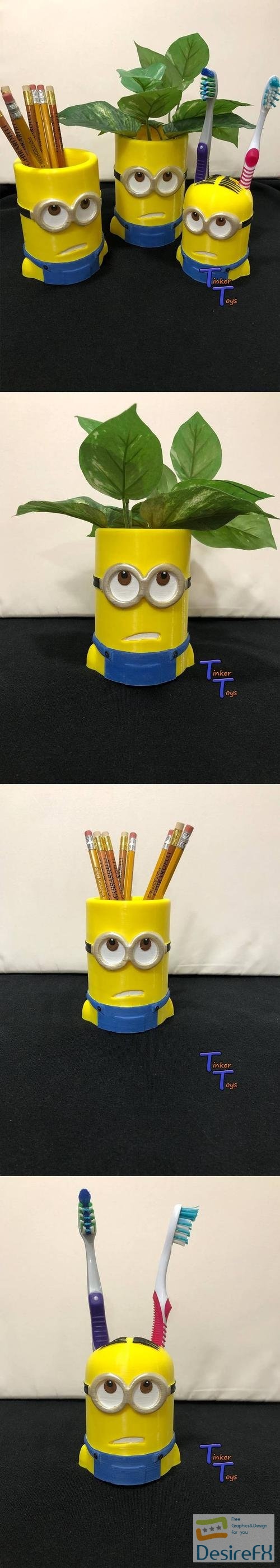 Minions Tinkertoys – 3D Print