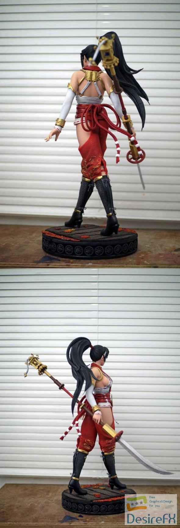 Momiji Dead or Alive Fan Art Statue Ninja Gaiden 3D Print