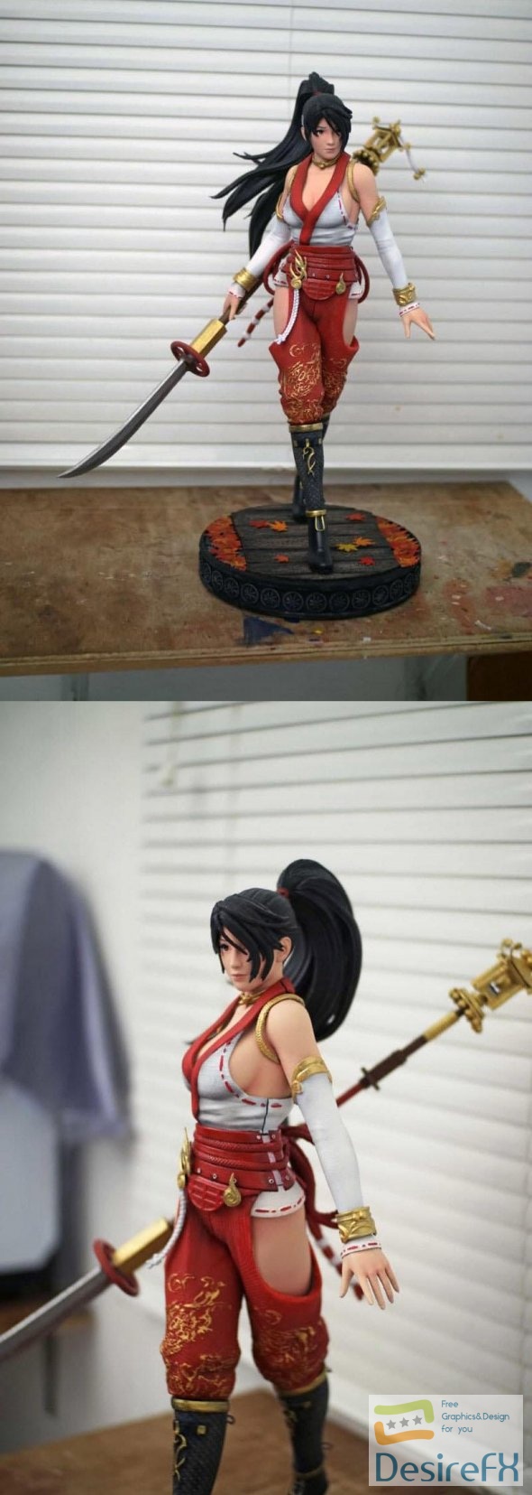 Momiji Dead or Alive Fan Art Statue Ninja Gaiden 3D Print