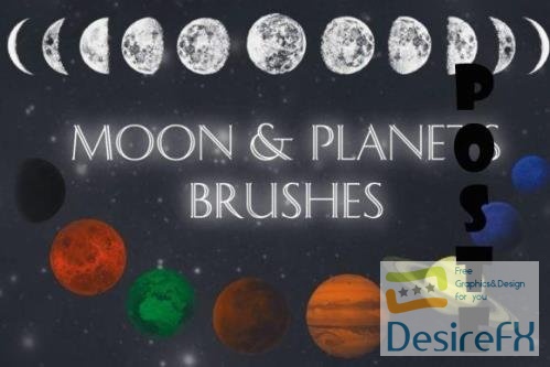 Moon Planets Procreate Brushes