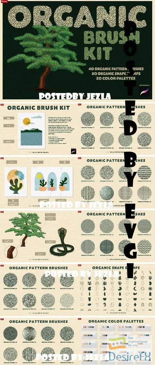 Organic Brush Kit for Procreate - 7032730