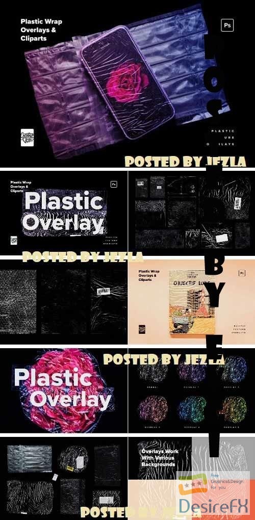 Plastic Wrap Overlays & Cliparts