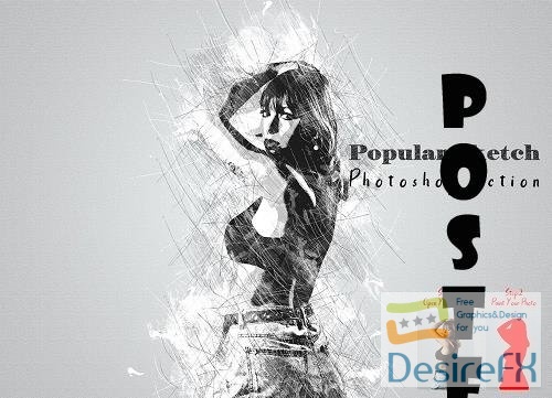 Popular Sketch Photoshop Action - 7248230