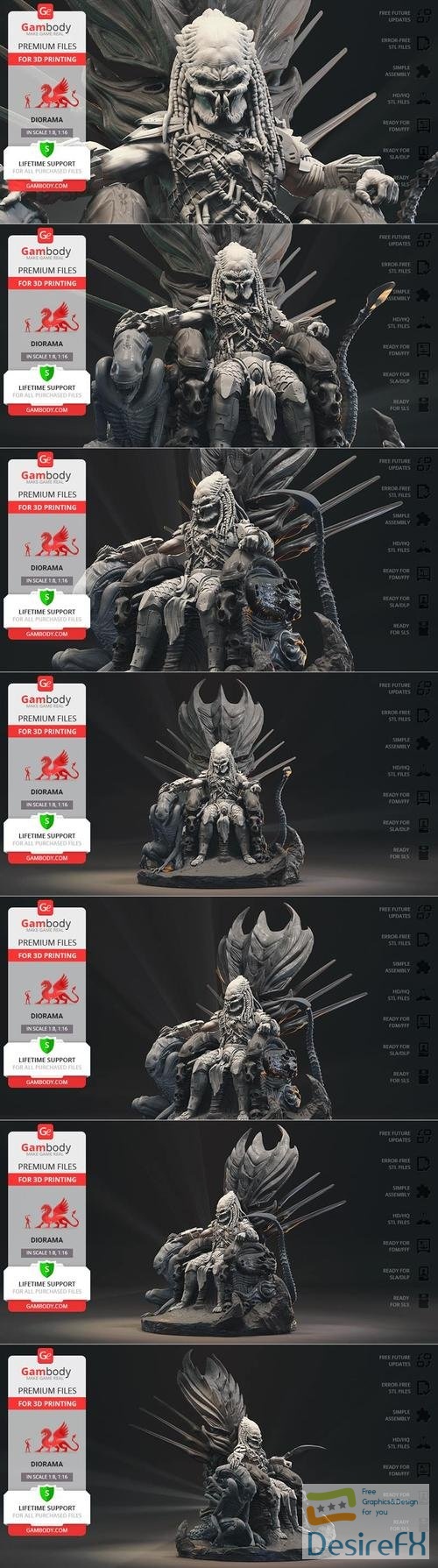 Predator on Throne – 3D Print
