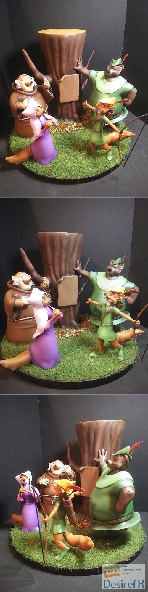 Robin Hood Diorama from Disney – 3D Print
