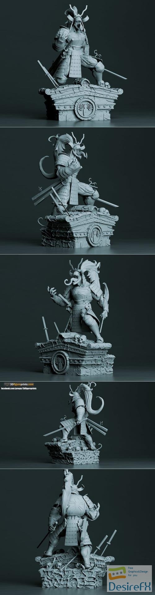Samurai Venom – 3D Print