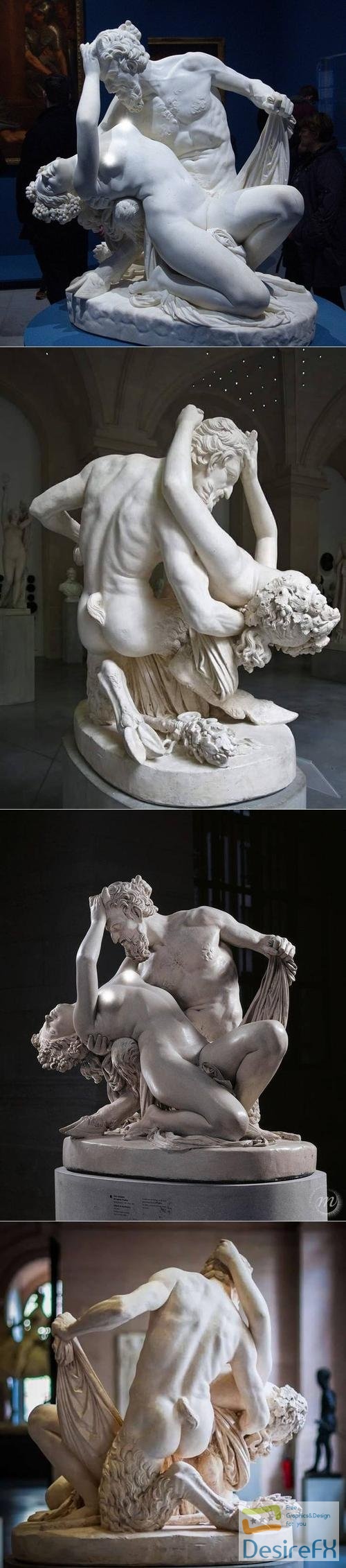 Satyre et bacchante James Pradier, Louvre Paris, France – 3D Print