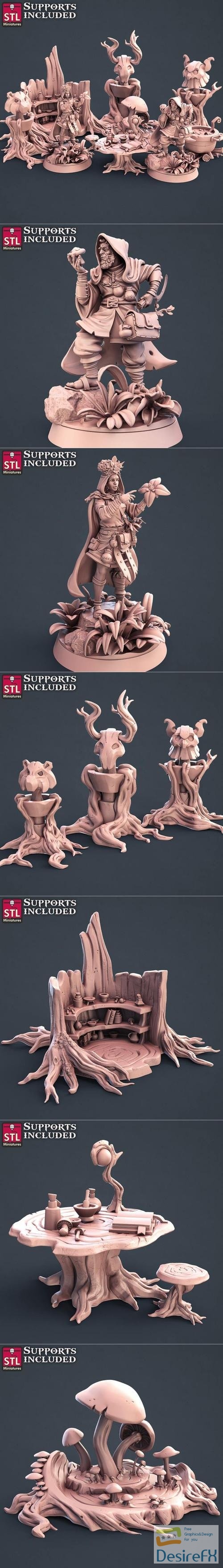 STL Miniatures - Druid Set – 3D Print
