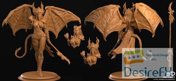 Succubus Demon 3D Print