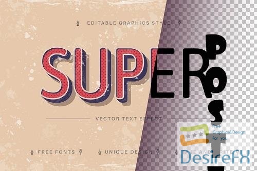 Super Retro - Editable Text Effect - 7181080