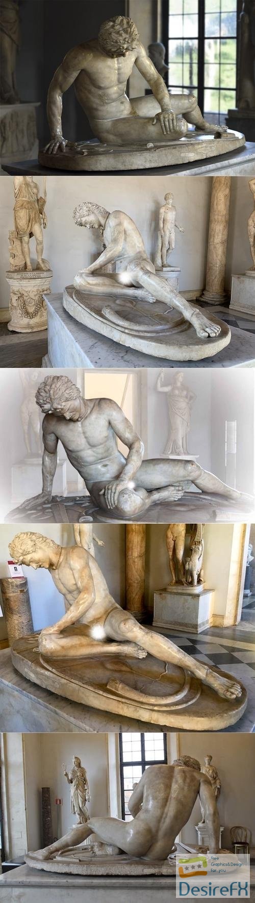 The Dying Gaul, Hellenistic period Capitoline Museums, Rome – 3D Print