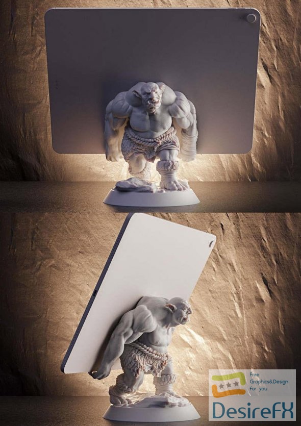 Troll Holder Tablet Support 3D Print