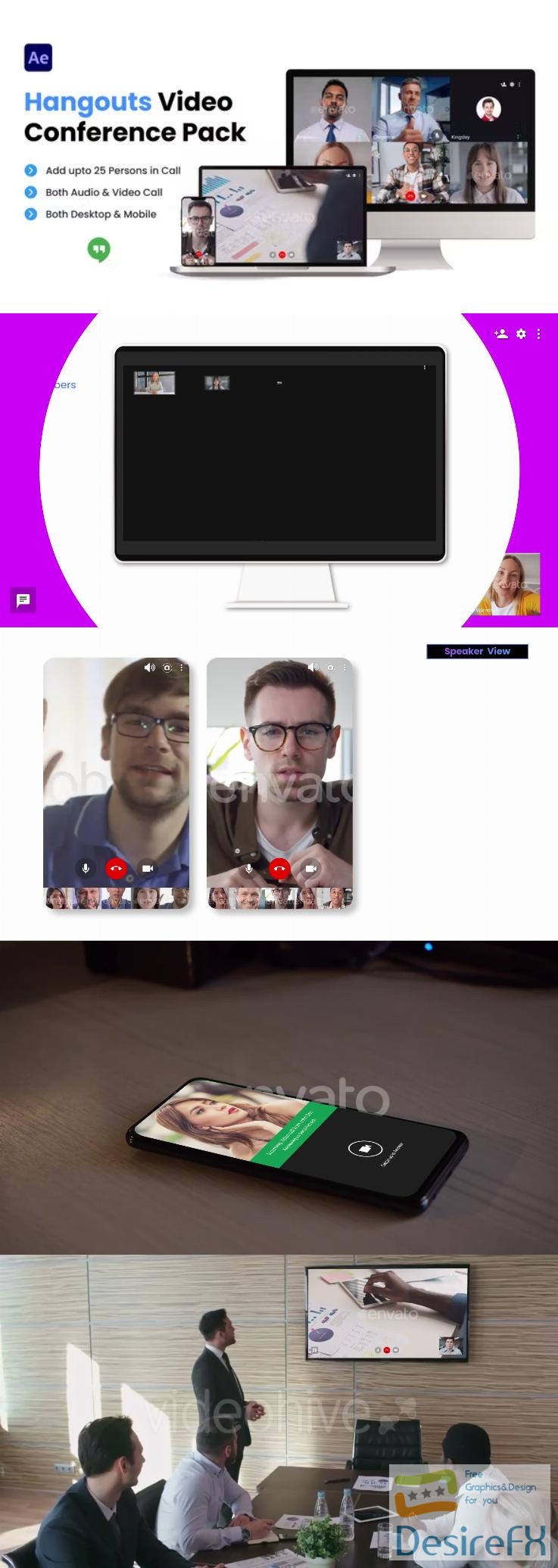 Videohive - Hangouts Video Conference Pack - 36353345