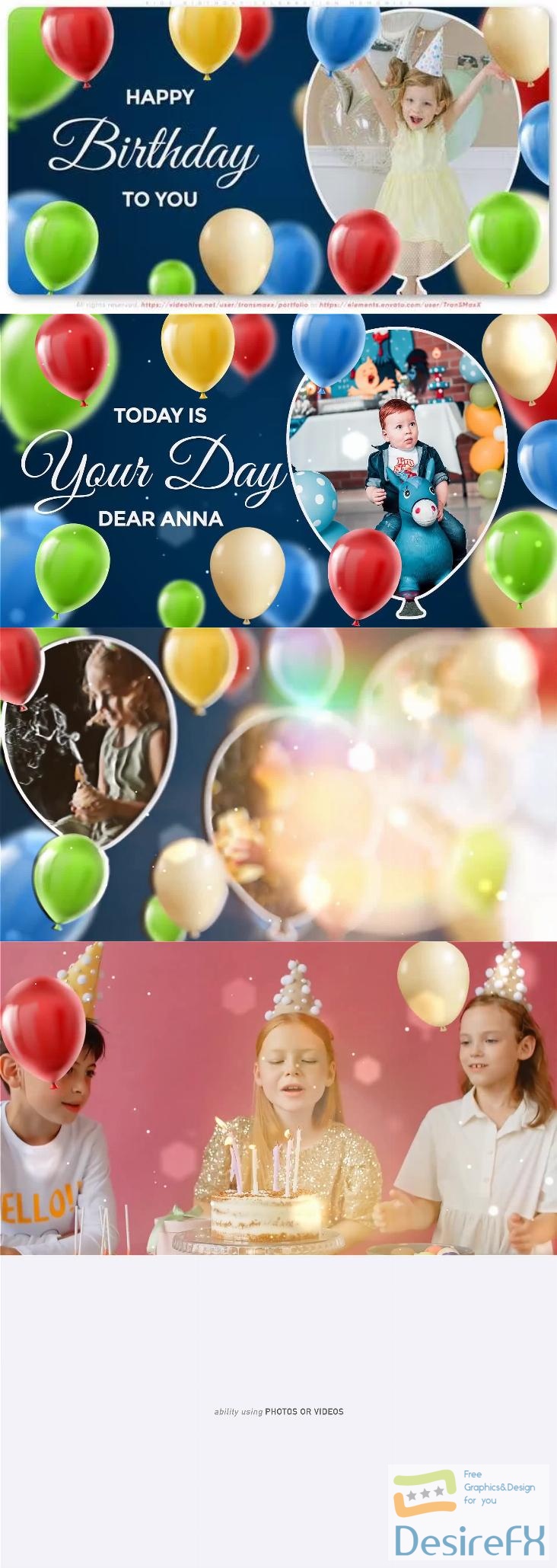 Videohive - Kids Birthday Celebration Memories - 37928364