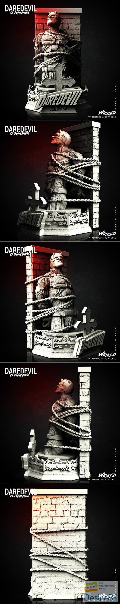 Wicked - Marvel Netflix Daredevil Bust – 3D Print