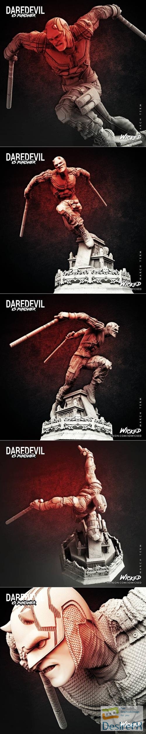 Wicked - Marvel Netflix Daredevil Sculpture – 3D Print