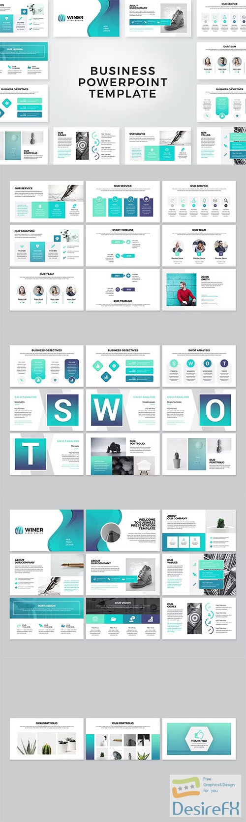 Winer-Business Powerpoint, Keynote and Google Slides Template