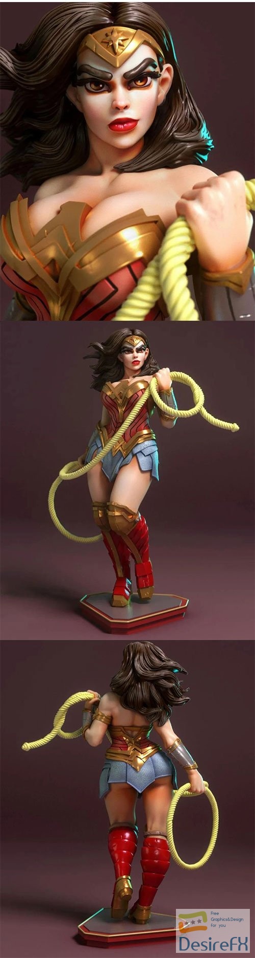 Wonder Woman DC comics 3D Print Model