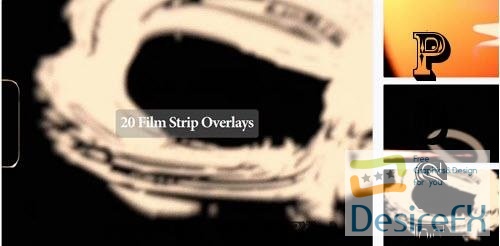 20 Film Strip Background Overlays