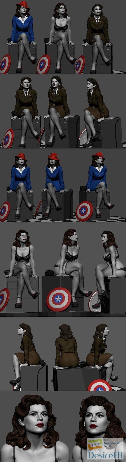 Agent Carter – 3D Print