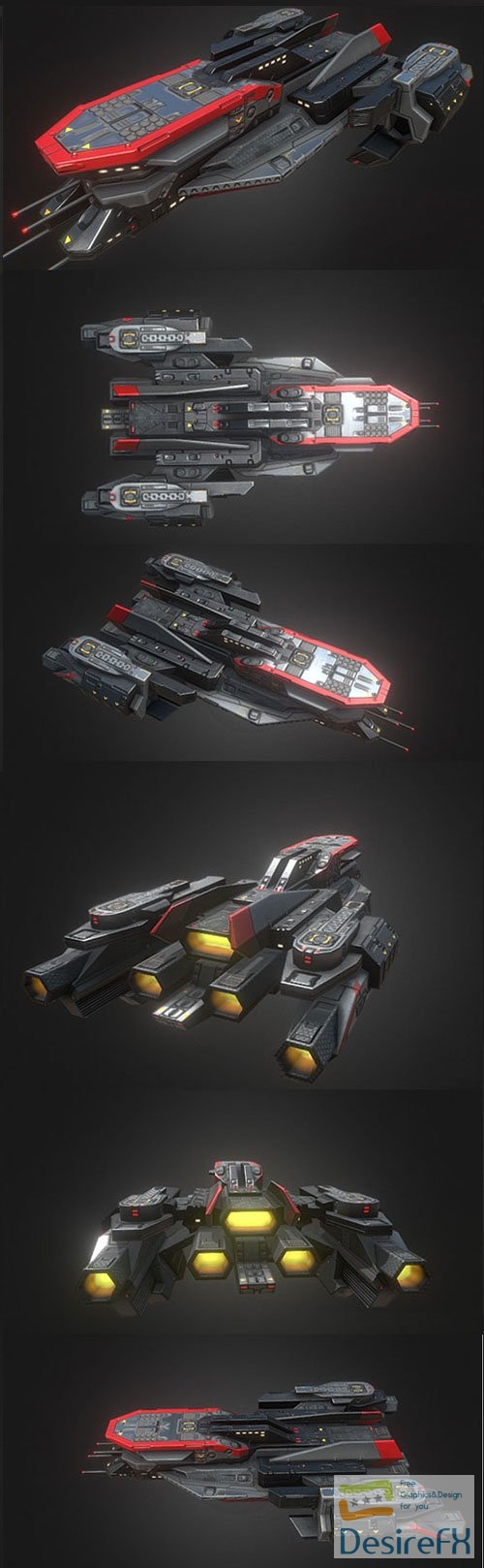 Battleships - Ardent 3D Model
