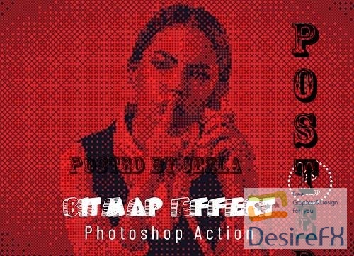 Bitmap Effect Photoshop Action - 7328741