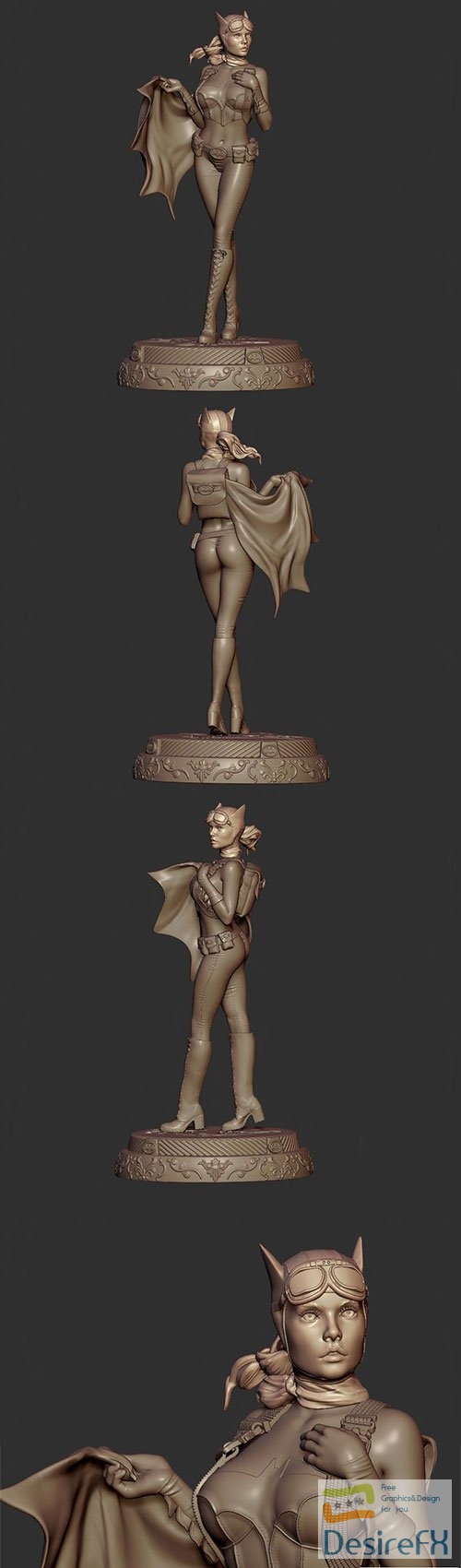 Bombshells Batgirl 3D Print Model