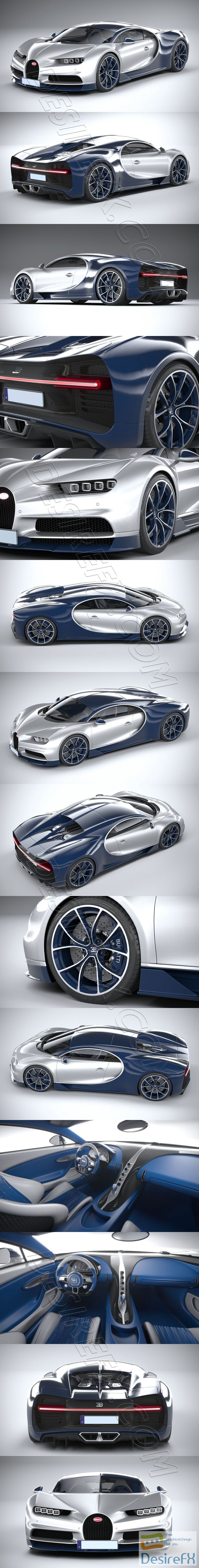 Bugatti Chiron 2020 3D Model