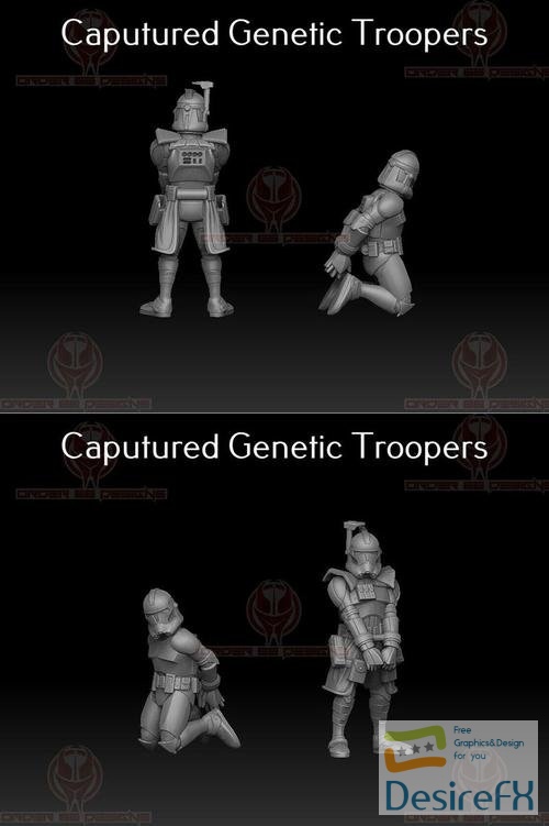 Captured Genetic Troopers - Legion – 3D Print