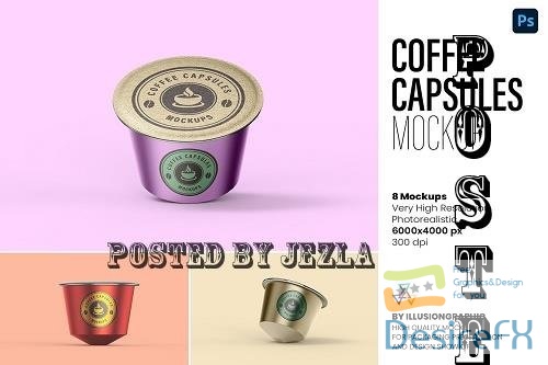 Coffee Capsules Mockups - 8 views - 7317631