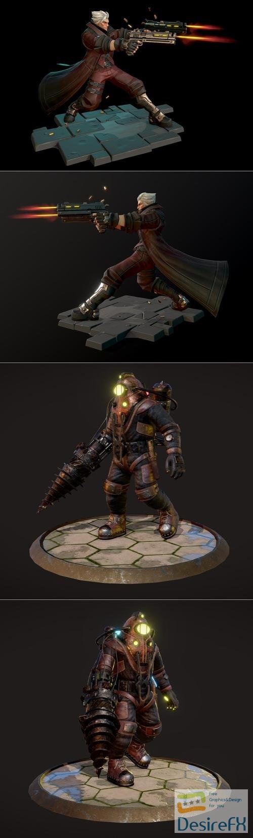 Dante - Devil May Cry and Big Daddy Bioshock 2 – 3D Print