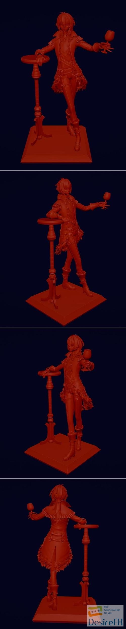 Diluc - Genshin Impact – 3D Print