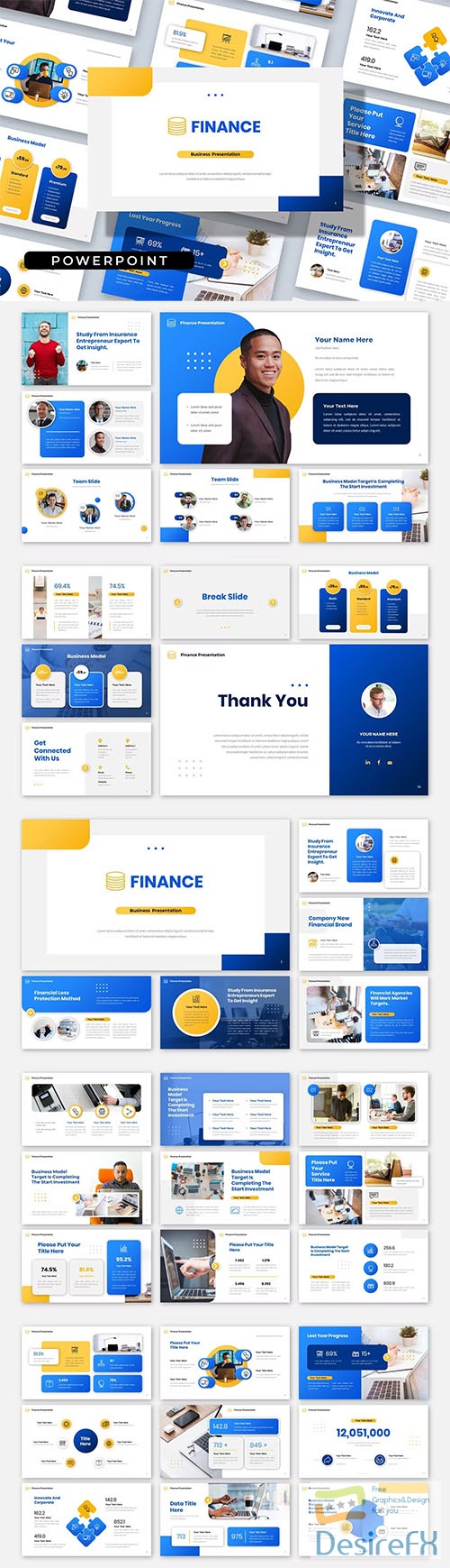 FINANCE - Report Brand Business Company Powerpoint, Keynote and Google Slides Template