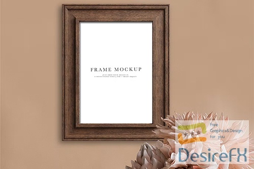 Frame Mockup #1886, Interior Mockup PSD