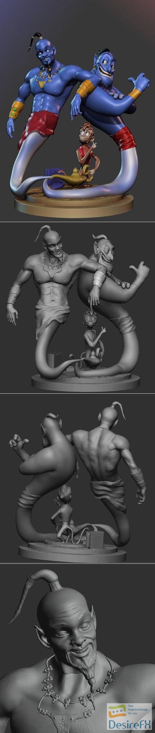 Genius Aladdin Diorama – 3D Print