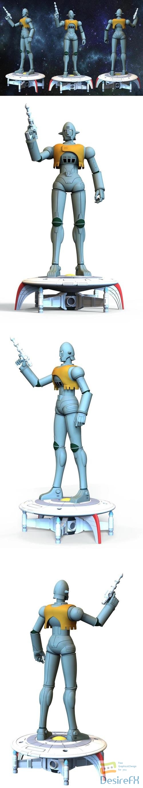 GRAG from Captain Future - Capitaine Flam – 3D Print