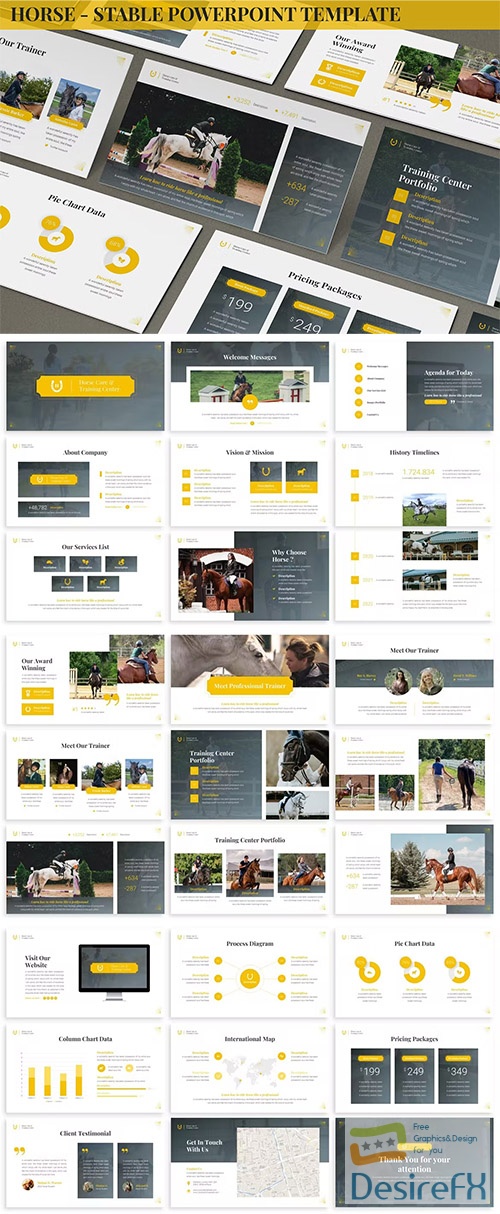 Horse - Stable Powerpoint Template