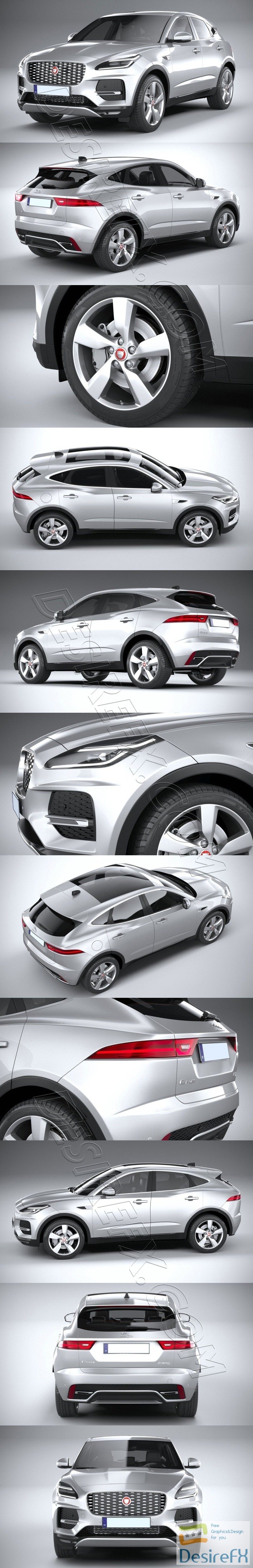 Jaguar E-Pace Regular 2021 3D Model