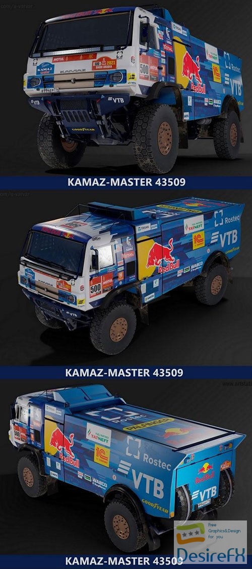 KAMAZ-MASTER 43509 3D Model
